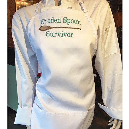 'Wooden Spoon Survivor' White Apron