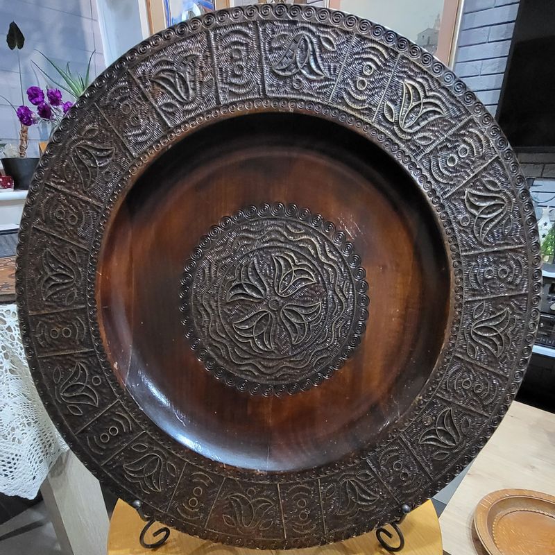 Talerz inkrustowany 42 cm