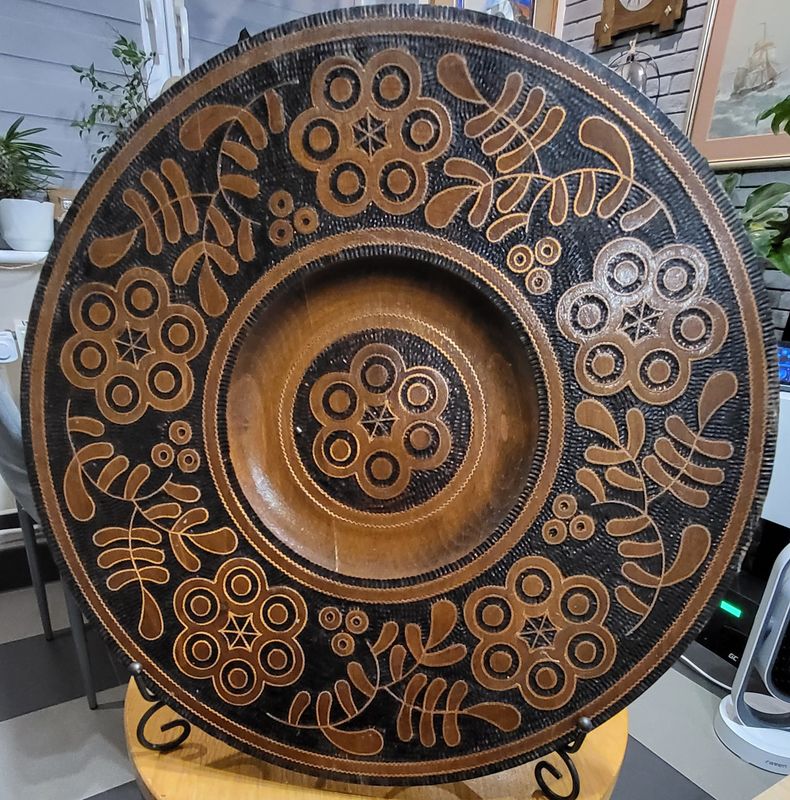 Talerz inkrustowany "Folklor"