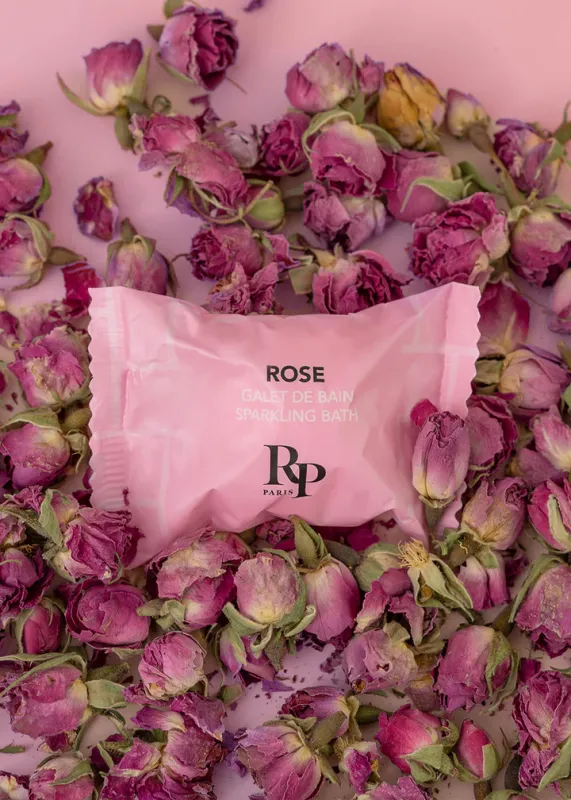 Bombe de bain rose