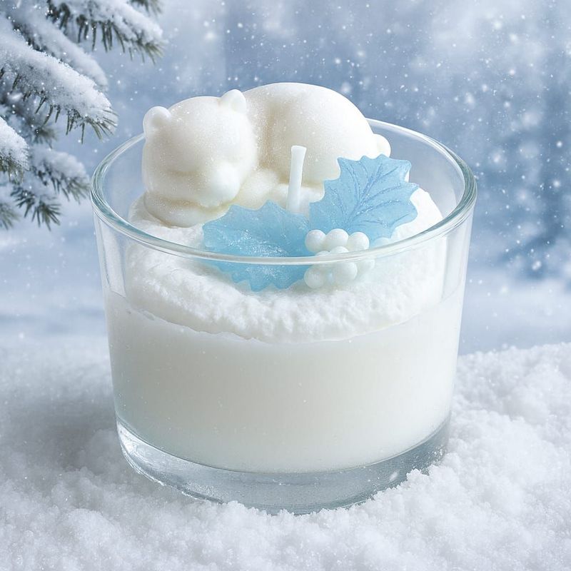 Bougie Ours de noël