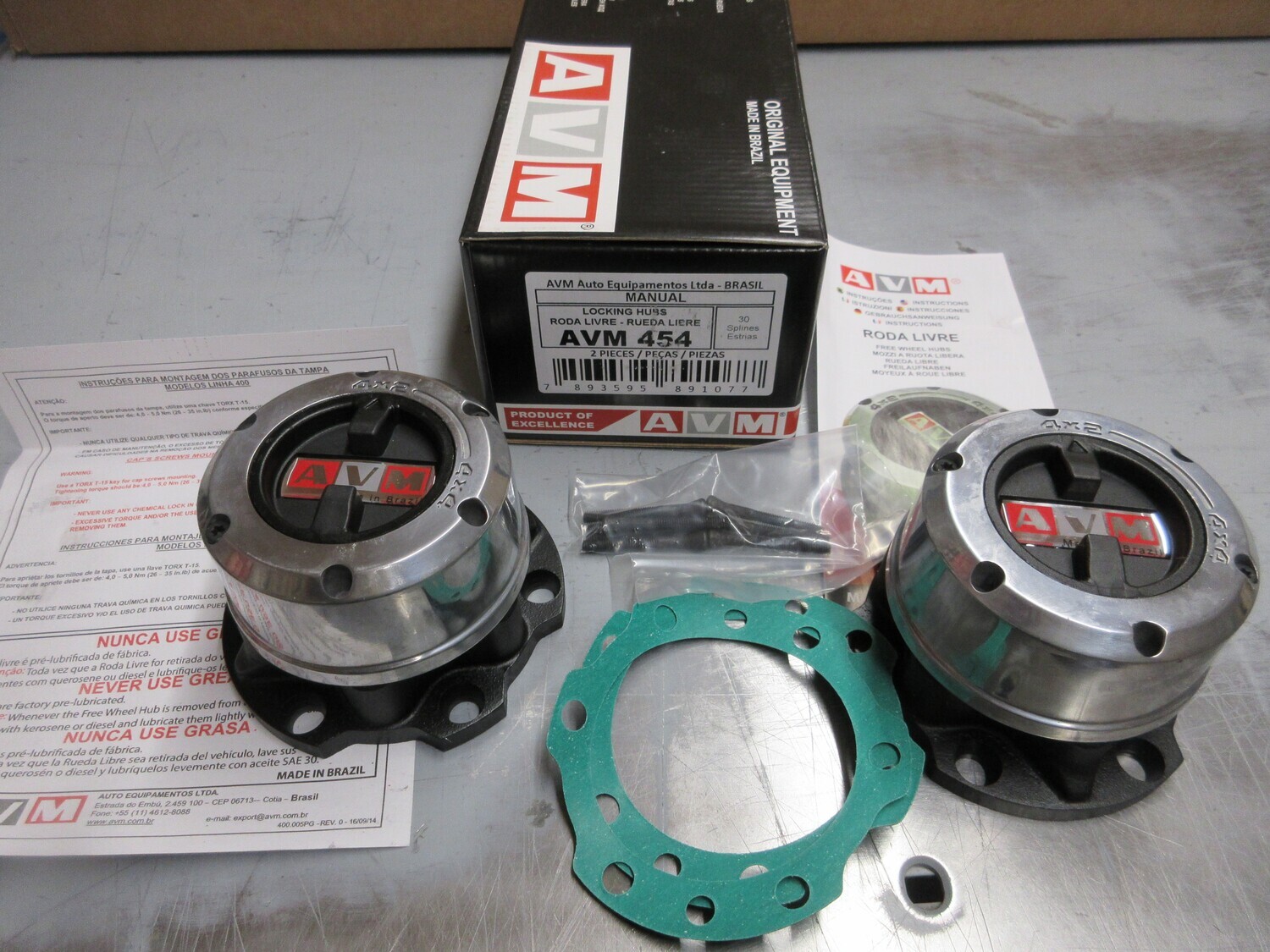 AVM 454 Locking hubs outs fits Toyota LAND CRUISER 1998+ HZJ 75 lockouts