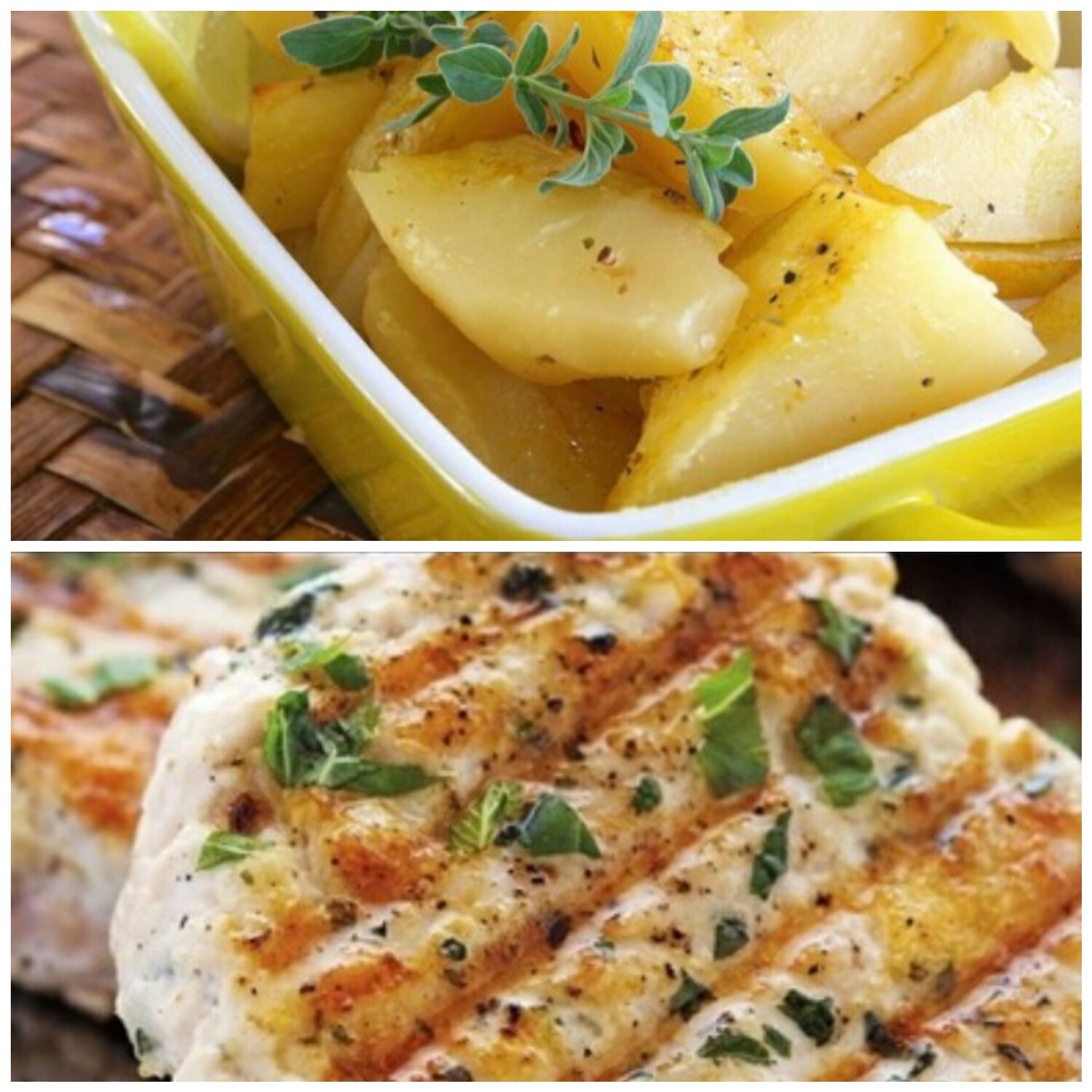 Greek Patty &amp; Lemon Potatoes - Reg