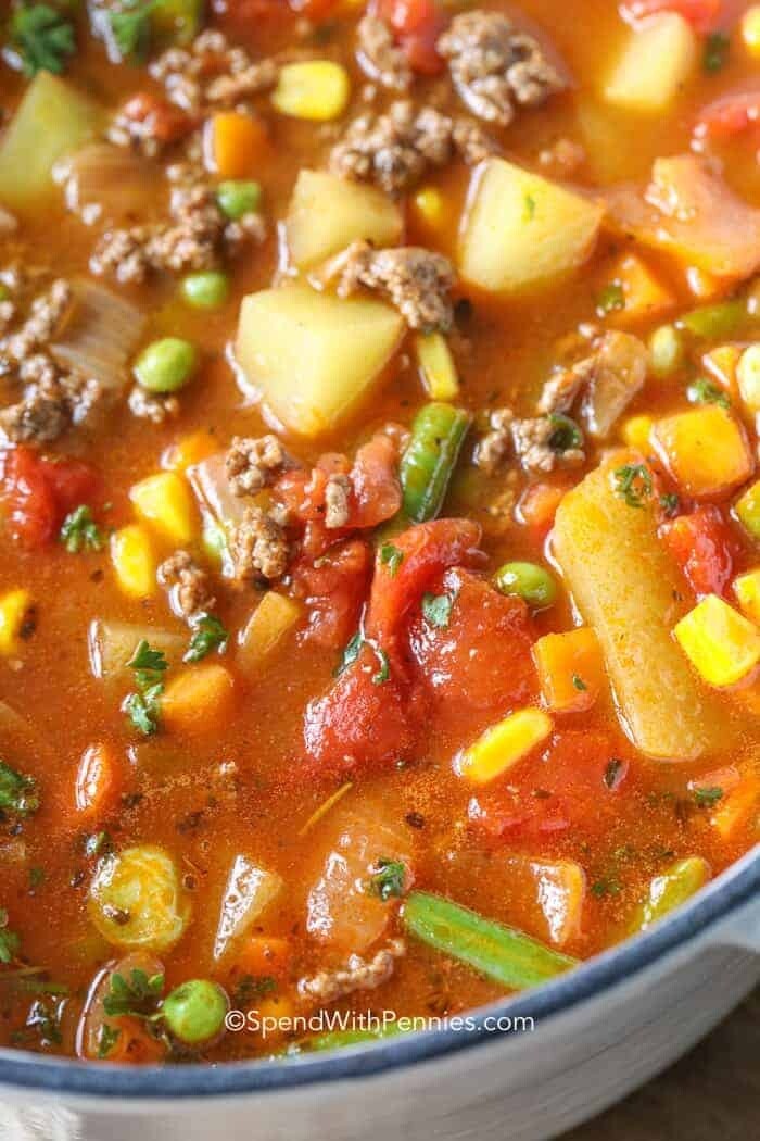 Hamburger Soup FAMILY STYLE MEAL Serves 6-8
