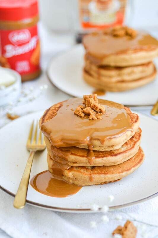 Biscoff Protein Pancakes  X 9 Pancakes