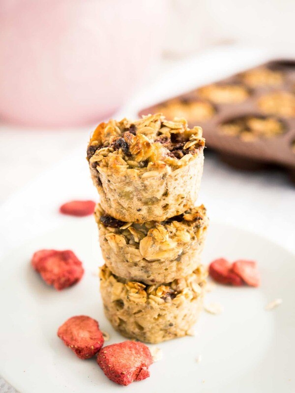 Strawberry Rhubarb Oatmeal Cups 12 x PACK