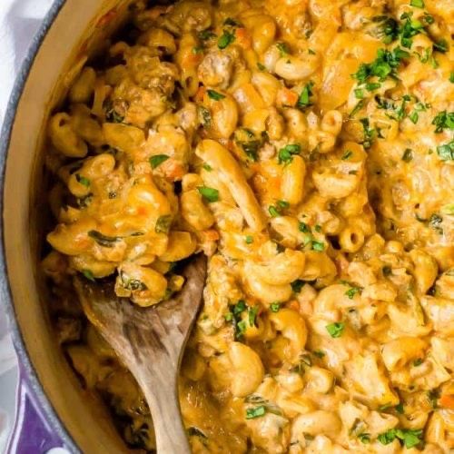 Healthier Hamburger &quot;Helper&quot; (with hidden veggies!) Fam Meal 6-8