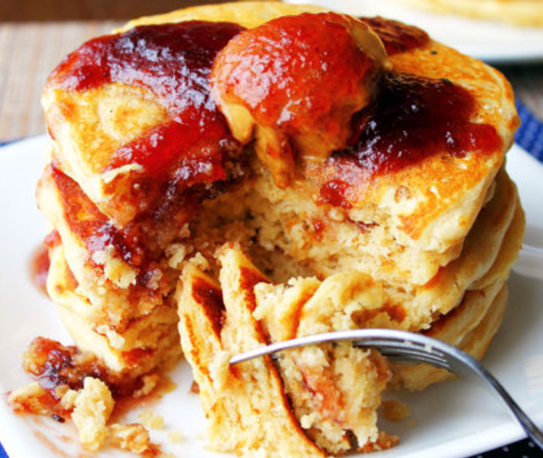 PB &amp; J Protein Pancakes - Reg