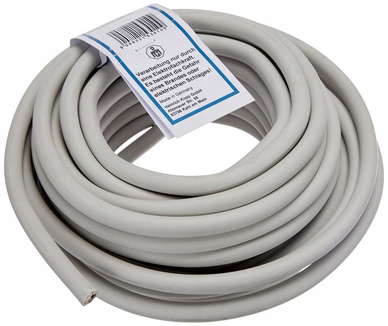 Kopp przewód 5-ŻYŁOWY NYM-j 5x1,5 mm Szary 10m
