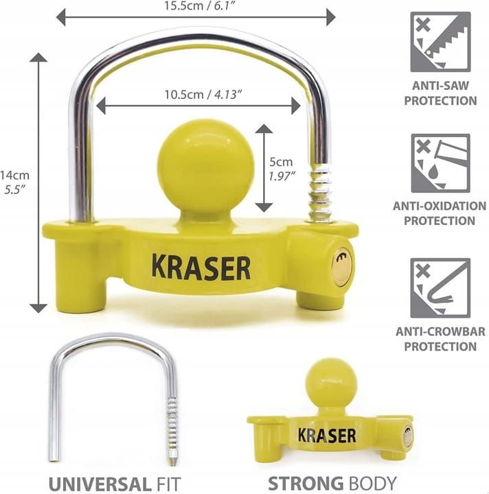 KRASER KR815 Blokada zabezpieczająca do przyczepy