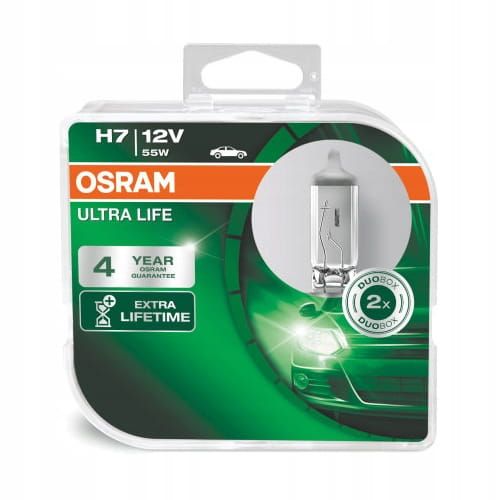 ŻARÓWKI OSRAM H7 12V 55W ULTRA LIFE DUO
