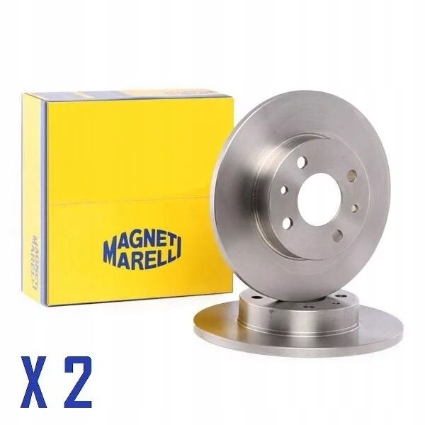 Tarcze hamulcowe Fiat, Opel Magneti Marelli 264mm tył zestaw-2szt