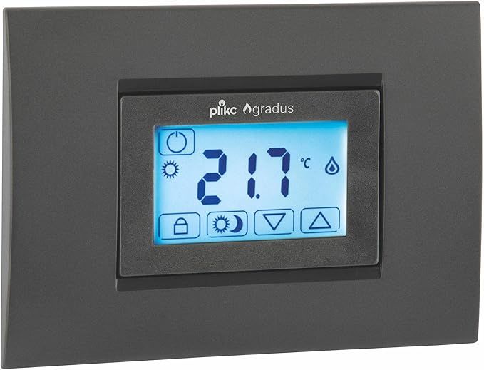 Termostat dotykowy ekran do zabudowy, bateria - Plikc Gradus - PLK267609