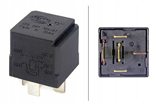 HELLA PRZEKAŹNIK UNIWERSALNY 12V 5 20 30A LICZBA POŁĄCZEŃ 5 MERCEDES