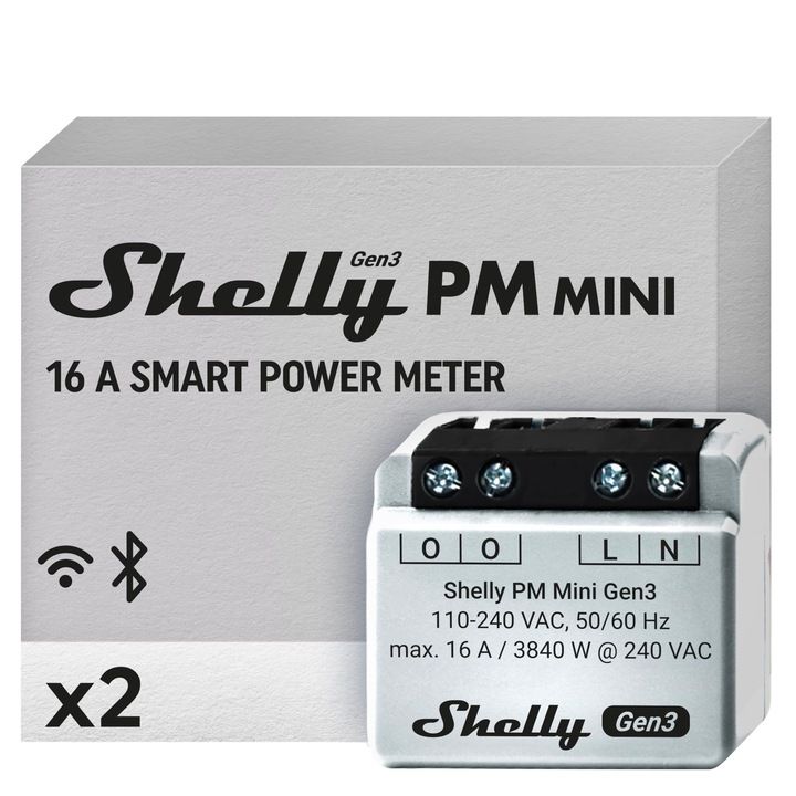 Sterownik do monitorowania zużycia energii Shelly  WiFi -2szt