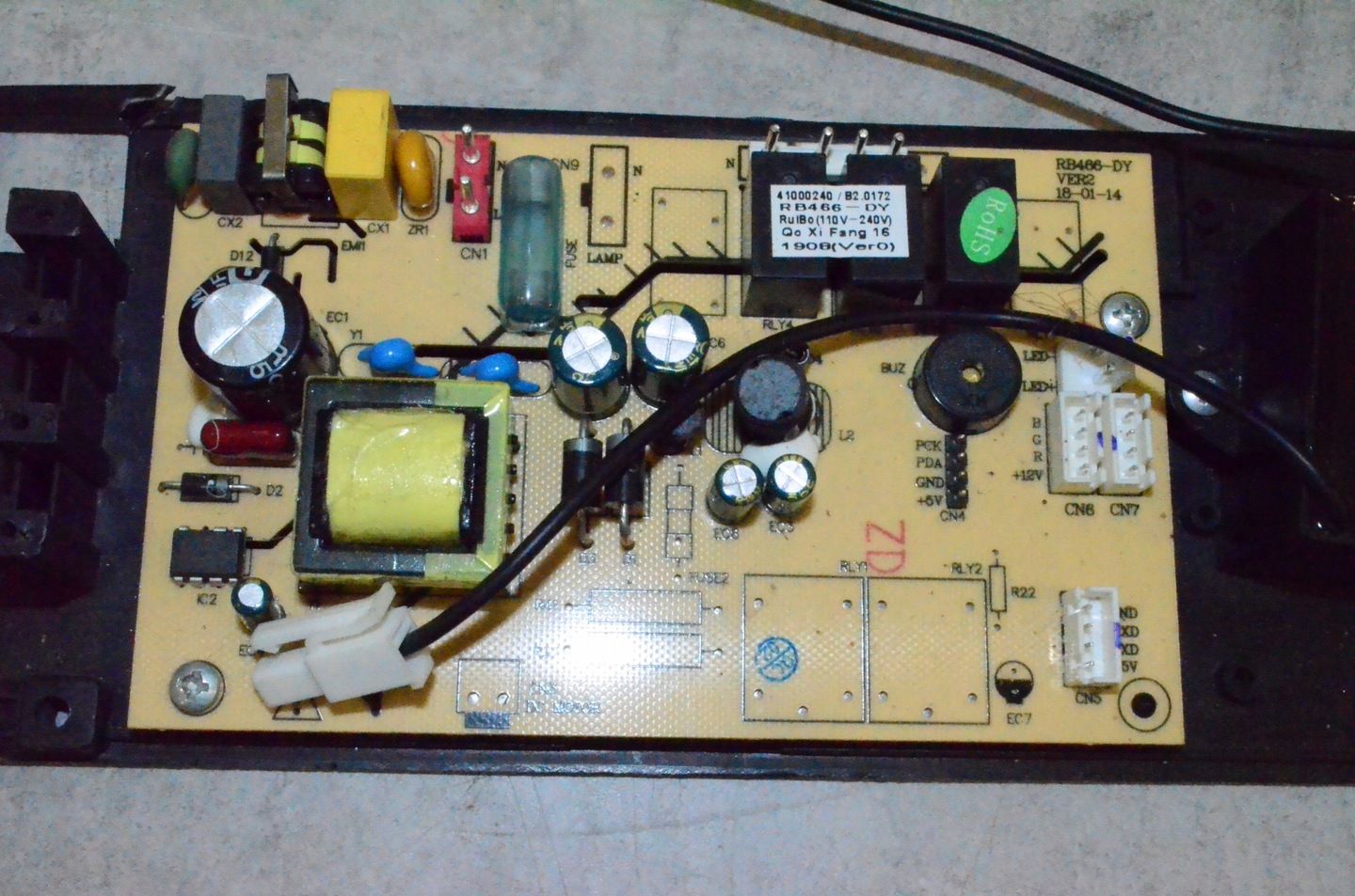 Moduł do okapu Klarstein RB466-DY-VER0 sterownik
