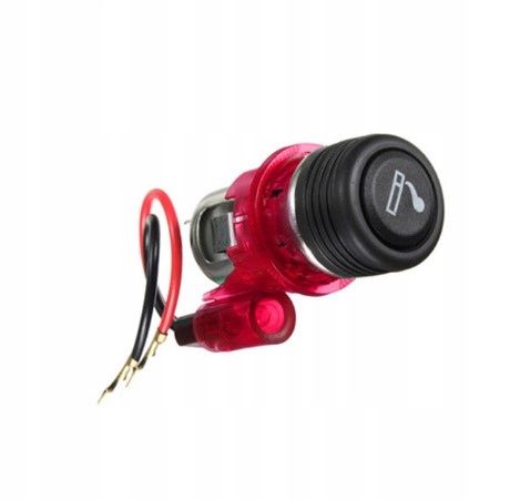 ZAPALNICZKA SAMOCHODOWA 12V RED