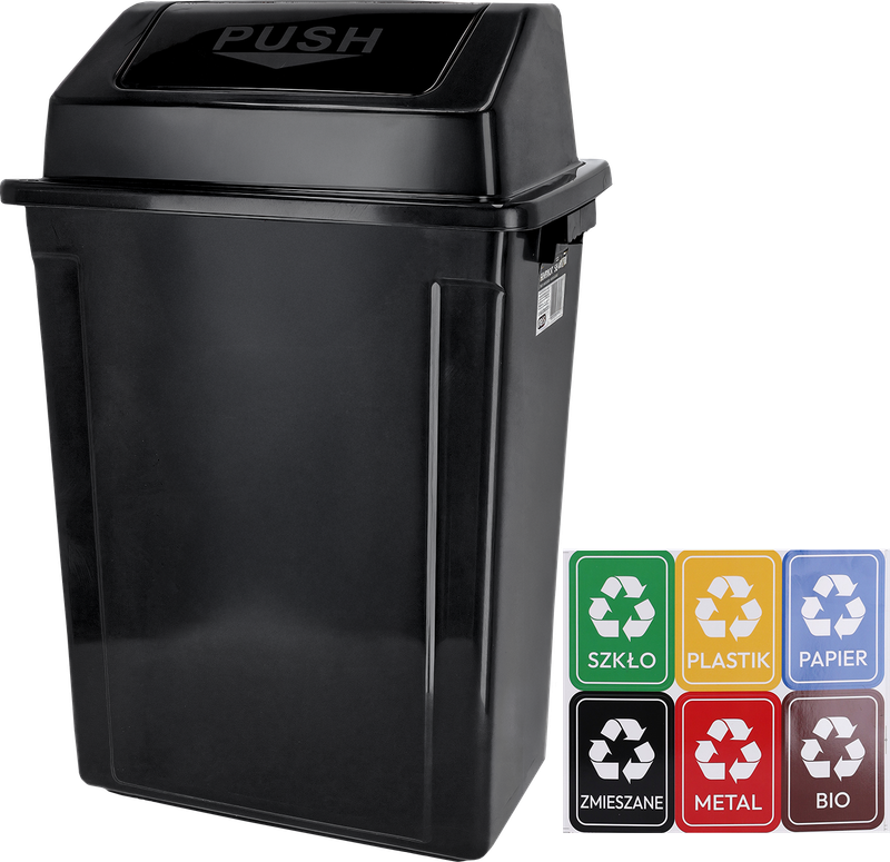 Kosz do segregacji odpadów 60L