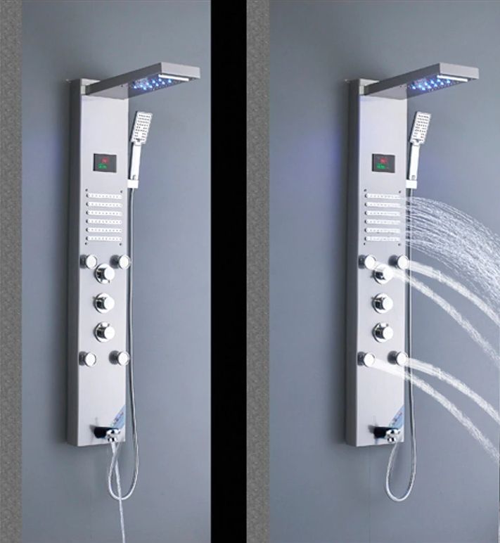 Panel prysznicowy + słuchawka wyświetlacz LED hydromasaż