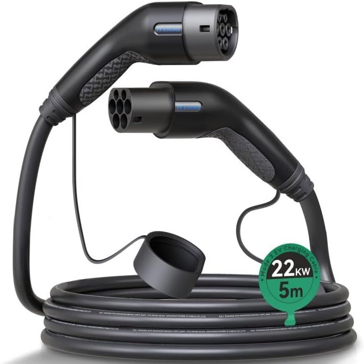 Kabel przedłużacz do ładowania typ 2 na typ 2,16/32 A, 5 m