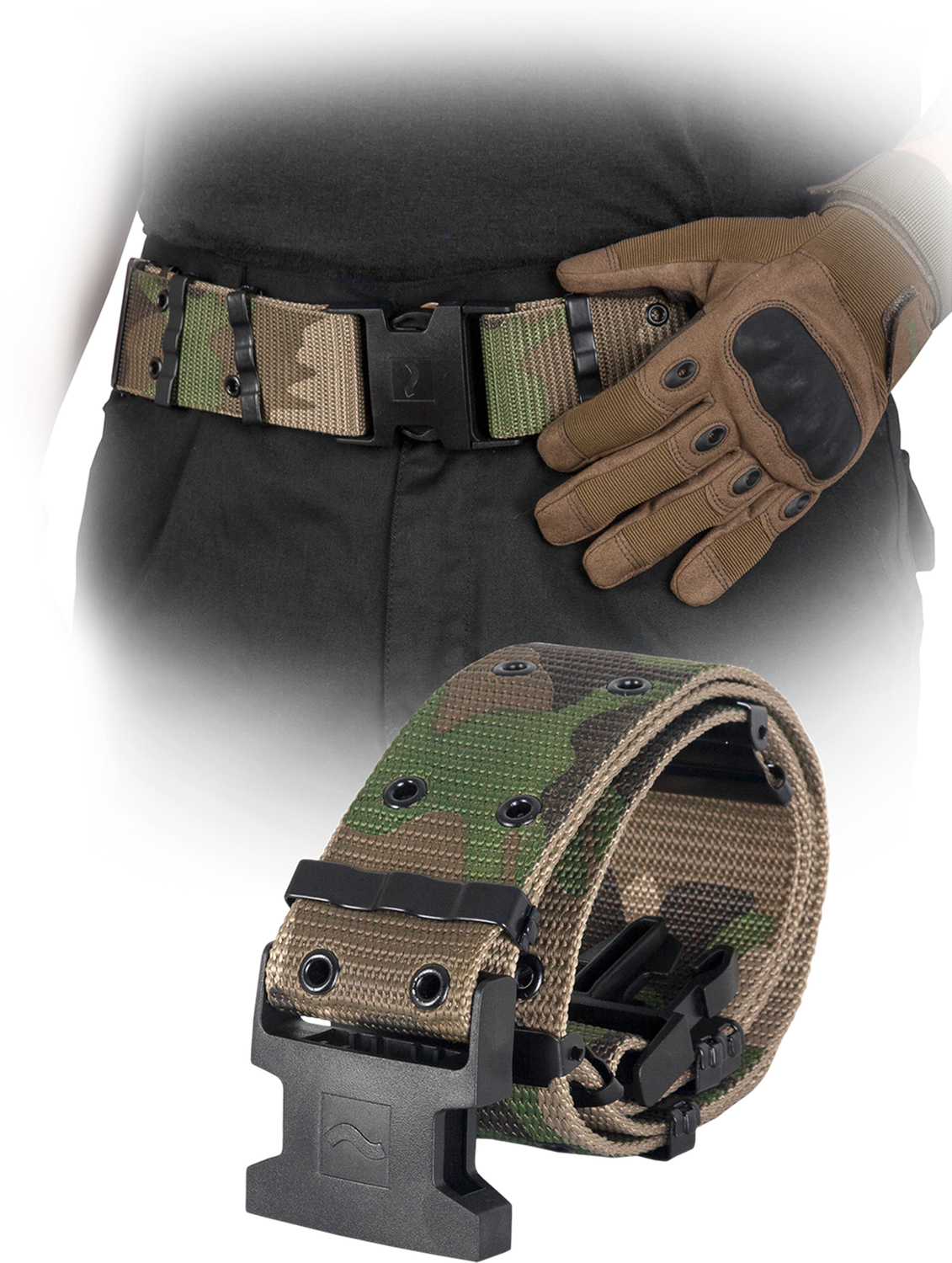 Pasek moro serii TACTICAL GUARD 120 cm militarny