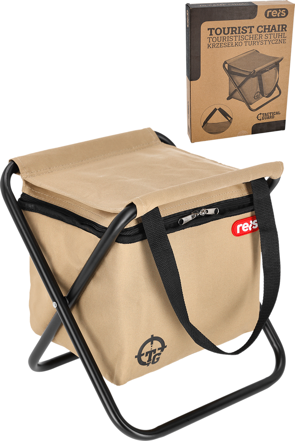 Rozkładane krzesło turystyczne wędkarskie serii TACTICAL GUARD