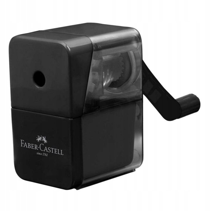 Temperówka na korbkę czarna Faber-Castell 180984