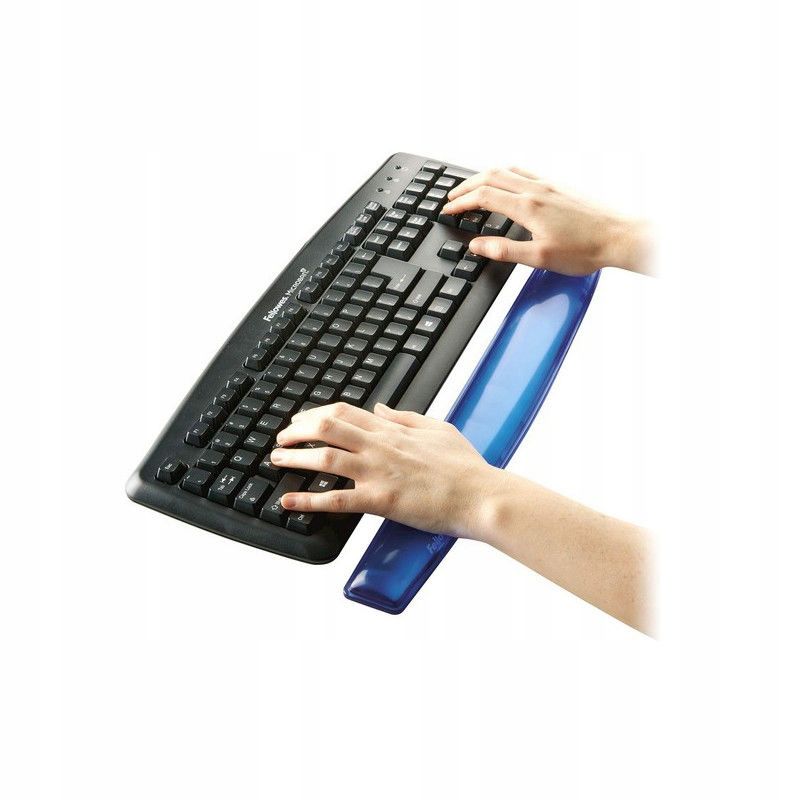 Podkładka przed klawiaturę Fellowes Crystal czarna