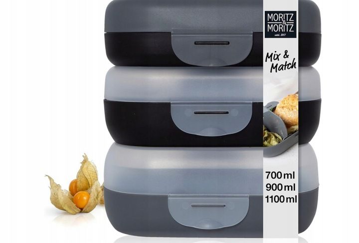 MORITZ &amp; MORITZ POJEMNIK ŚNIADANIOWY LUNCHBOX ZESTAW