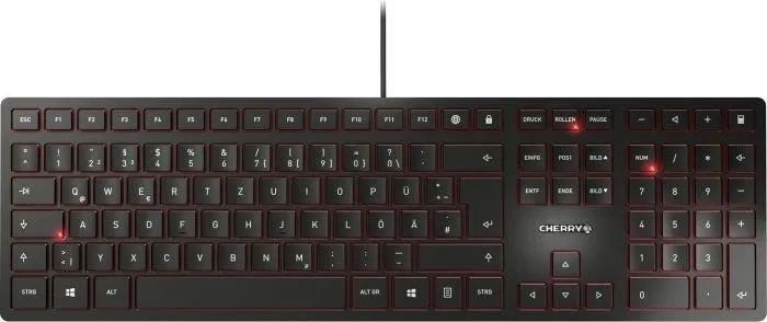 Klawiatura Cherry KC 6000 Slim metal USB QWERTZ