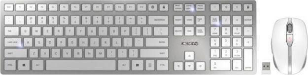 Klawiatura + mysz CHERRY DW 9100 SLIM  Bluetooth biała nożycowa QWERTZ