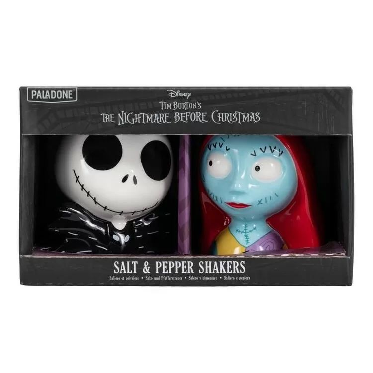 Zestaw solniczka i pieprzniczka Nightmare Before Christmas - Jack &amp; Sally 7 cm