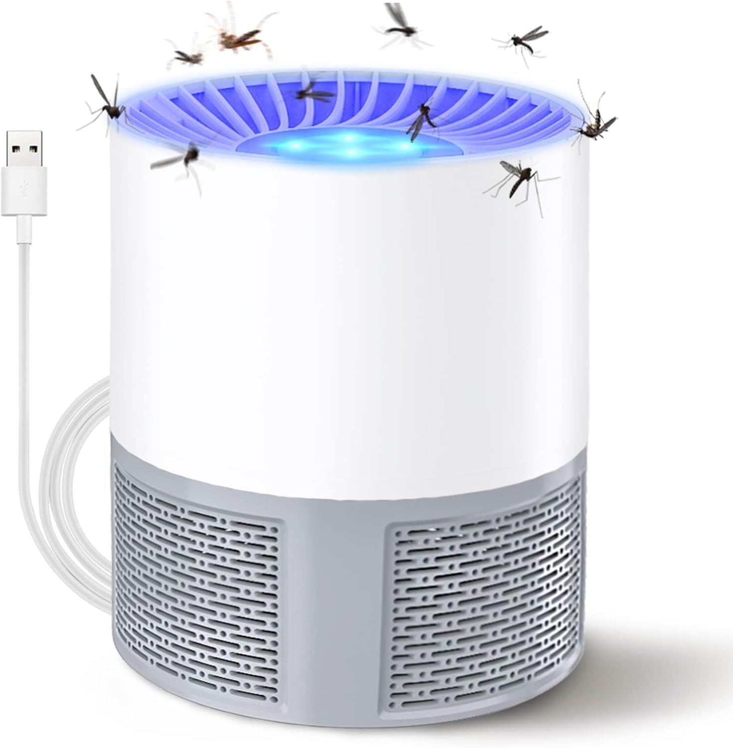 Elektryczna pułapka na owady, USB, elektryczna pułapka na muchy, lampa owadobójcza ze światłem,