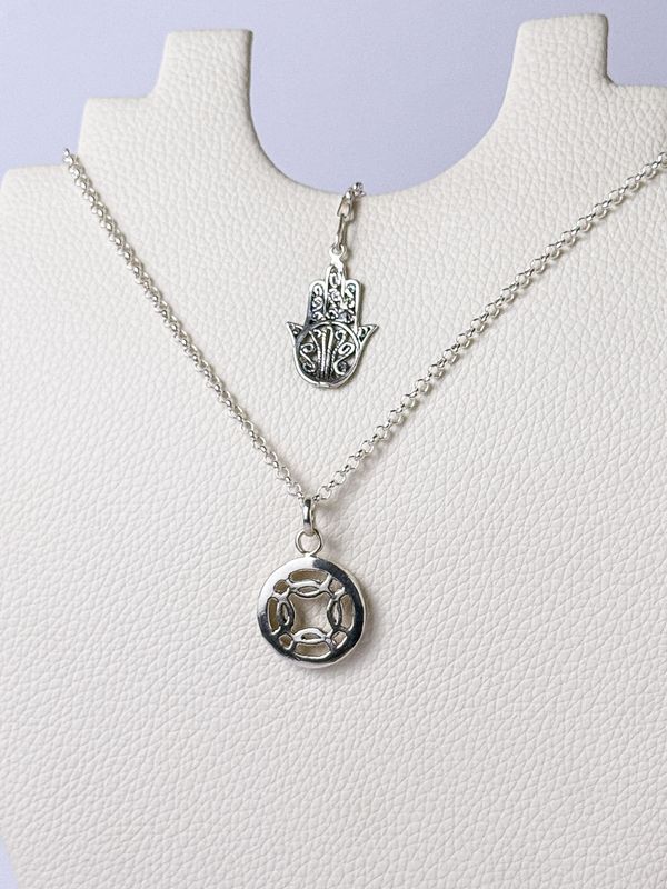 AMULETO PLATA DOBLE PROTECCION-ENERGIA