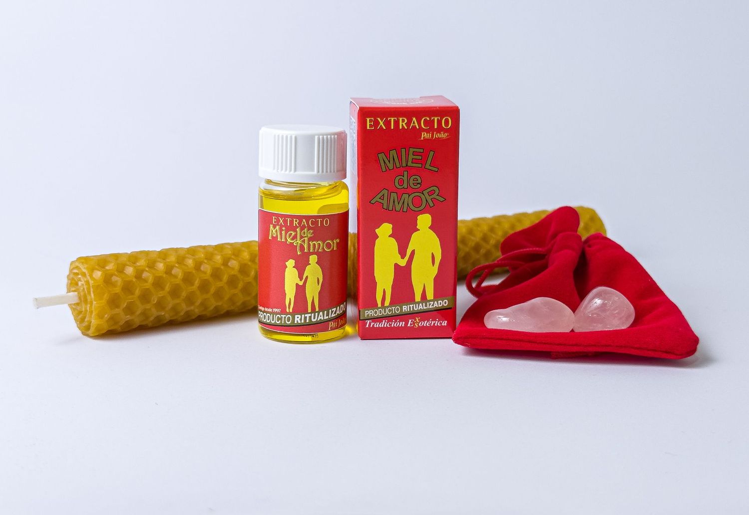 RITUAL DE ENDULZAMIENTO Y ATRACCION AMOROSA (ACEITE EXTRACTO MIEL DE AMOR /VELA MIEL/ PIEDRAS)