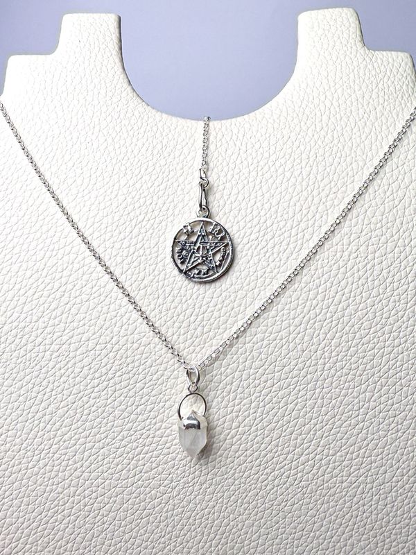 AMULETO PLATA DOBLE PROTECCION-ENERGIA