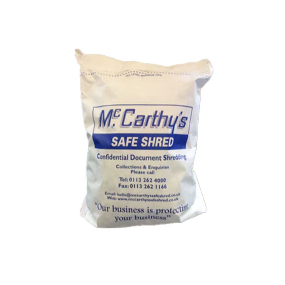 Shredding Sack with Certificate of Destruction