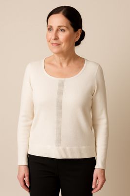 A46465 OFF WHITE SWEATER