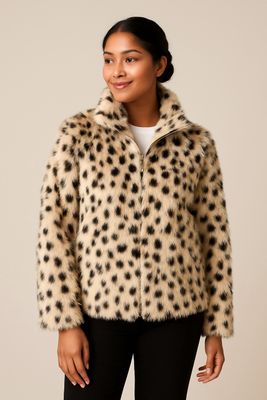 E1014 ANIMAL FAUZX FUR LEOPARD
