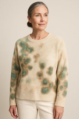 F251171 NEUTRAL MULTI Camo Shine Sweater