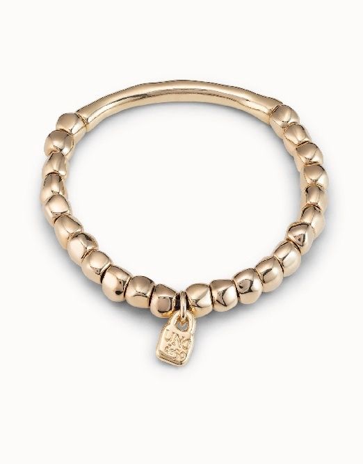 PUL1208 TRAVESIA 18K gold-plated bead bracelet