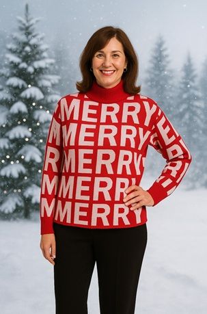 930056 Red Merriest Sweater