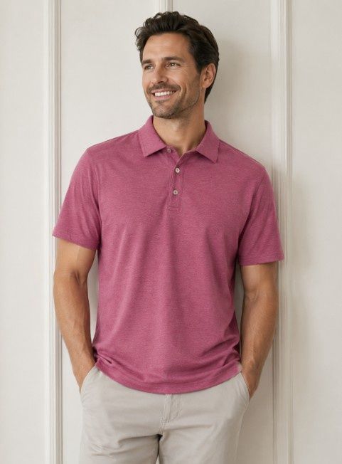 VERY BERRY SS HEATHER POLO