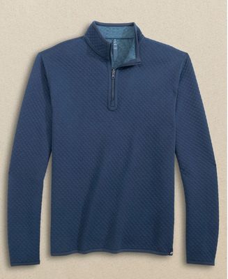 Dress Blue M LS Oak Island Reversible Quarter Zip