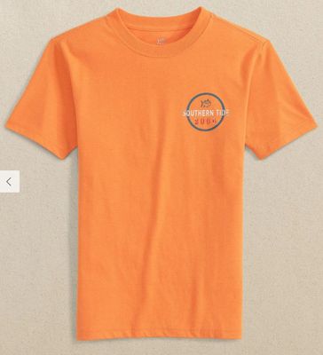 PAPAYA ORANGE YOUTH SS OFFICIAL FISHING BADGE TEE