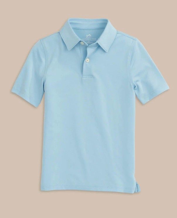 Sky Blue YOUTH SS Driver Perf Polo