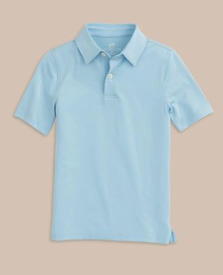 Sky Blue YOUTH SS Driver Perf Polo