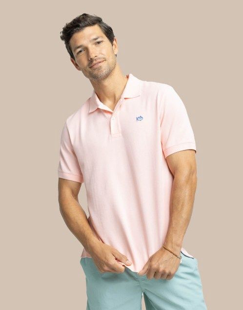 M SS SJ POLO LIGHT PINK