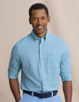 FLORIDA M LS CB TORTUGA PLAID SPORTSHIRT