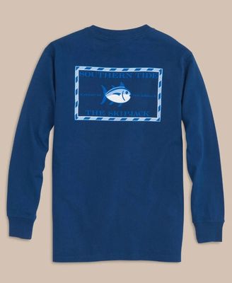 Yacht Blue Youth LS Original Skipjack Tshirt